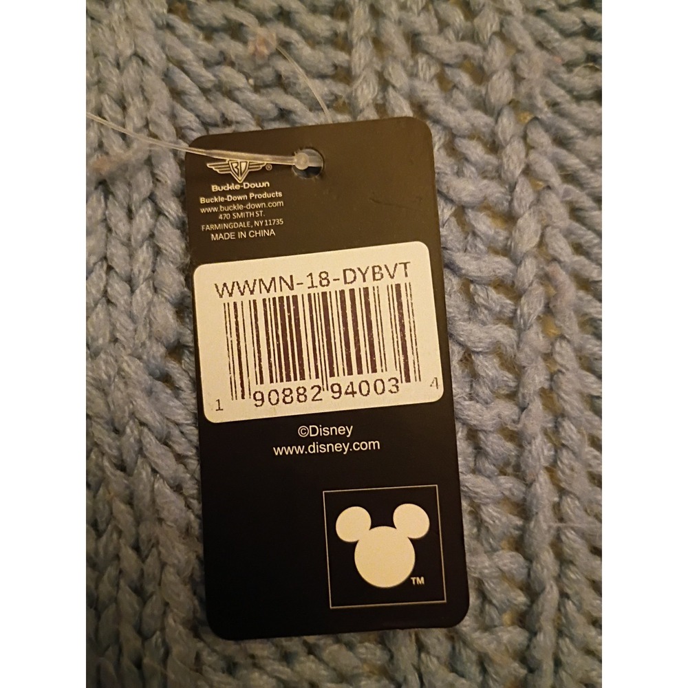 Disney Mickey Mouse Buckle Down ID Wallet Yellow Red Vegan Leather New - Picture 4 of 5